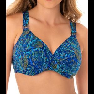 Miracle Suit Basilisk Plunge Underwire Bikini Top